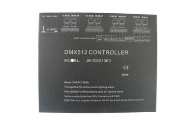 4096 disponibles teledirigidos del regulador principal del negro DMX512 de los canales AC100-240V
