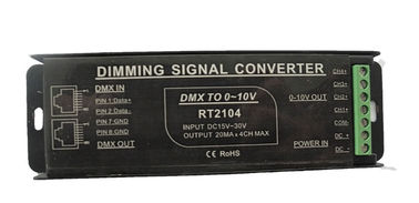 DMX a 0 - vivienda de aluminio protectora llena del convertidor de señal de 10V PWM disponible