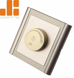 0 - Triac 100% que amortigua el interruptor del amortiguador del LED con el interruptor de oro del botón del aspecto 86*86